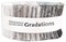 Stonehenge Gradations 2.5" Strip Roll (Jelly Roll) in Graphite by Linda Ludovico for Northcott (SGRAD40-99)